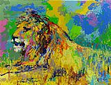 Resting Canvas Paintings - Resting Lion